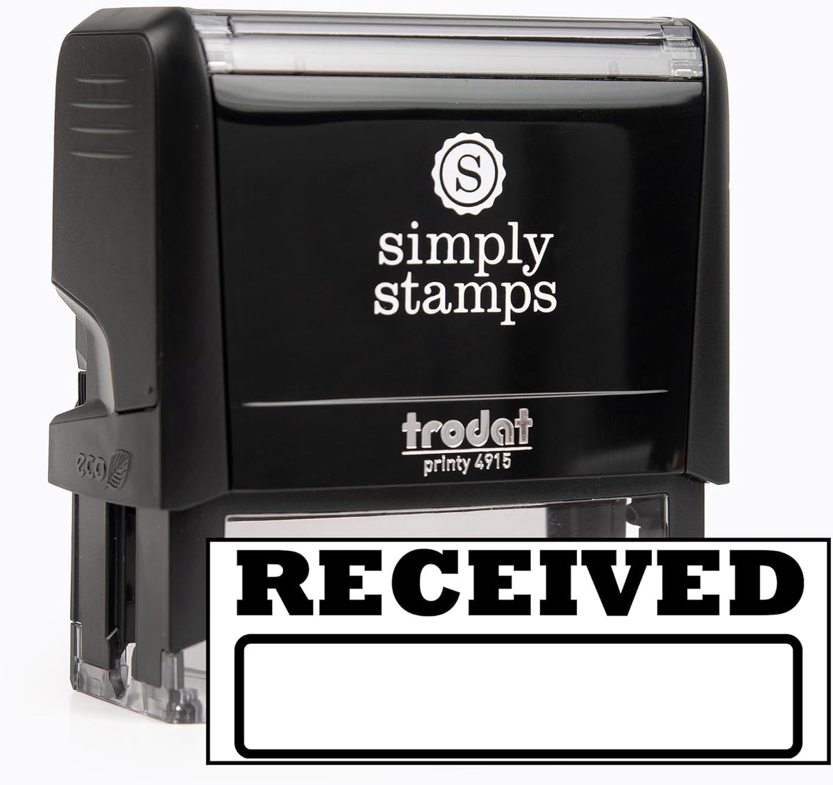 Received Office Stamp | 4 Different Sizes | 20 Designs | Multiple Color Options | Perfect for Quick Validation of Office Documents (Received, Xtra Wide)