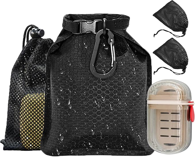 4 Pcs Travel Soap Bag, Waterproof Leakproof Quick Dry Bar Soap Travel Container, Soap Saver Pouch for Camping, Hiking, Hotel Essentials, Portable Soap Holder Travel Case, Soap Travel Bag