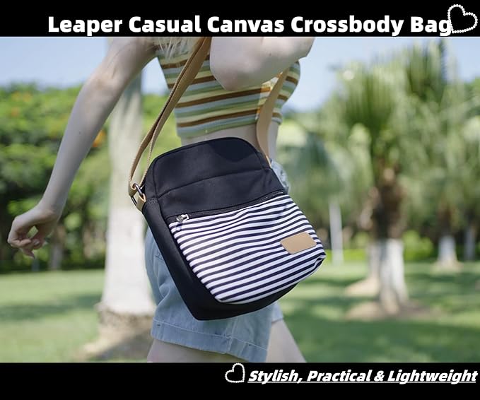 Leaper Girls Crossbody Purses for Kids 2 PCS Cross Body Bag Women Messenger Bag Girls Canvas Bag Cross Body Purse Set