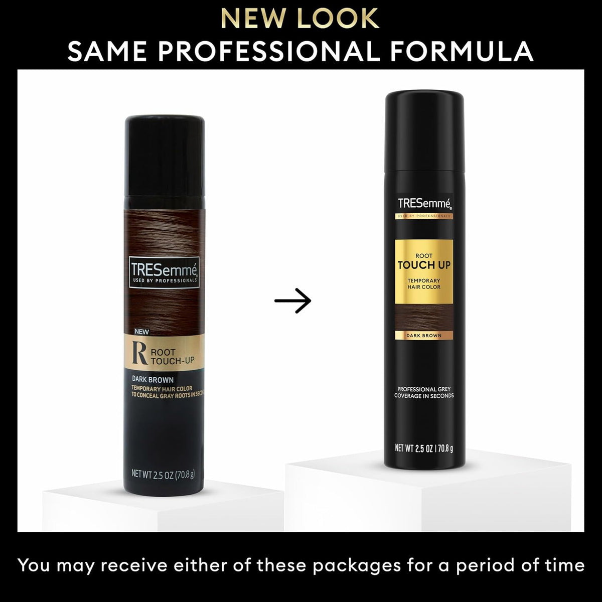 TRESemmé Temporary Hair Color Root Touch-Up Dark Brown Ammonia-free, Peroxide-free Root Cover Up Spray 2.5 Fl Oz
