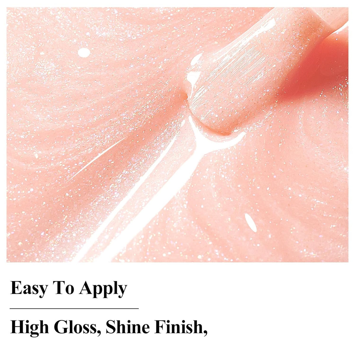Nail Polish, Air Quick Dry, Light Pink Shimmer Nail Lacquer Non-Gel Nail Art Polish Fast Drying Nail Pigment Oil-based Holographic Fingernail Concealer Polish, 1PC 12ML Long Last