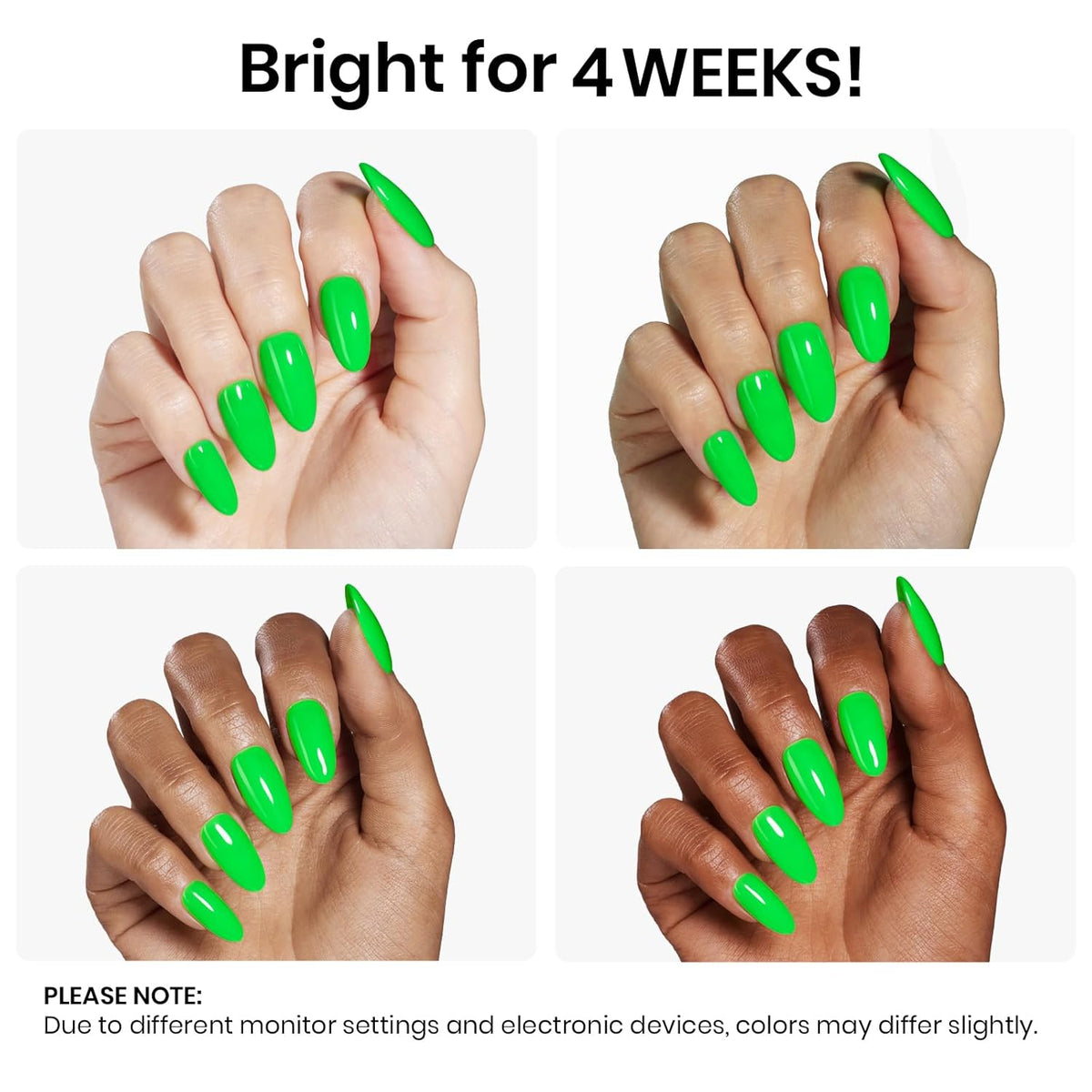 Beetles Halloween Green Gel Nail Polish, Bright Green Gel Polish Ghost Phantom Soak Off Uv LED Nail Lamp Manicure Salon Gift for Women 0.3Oz