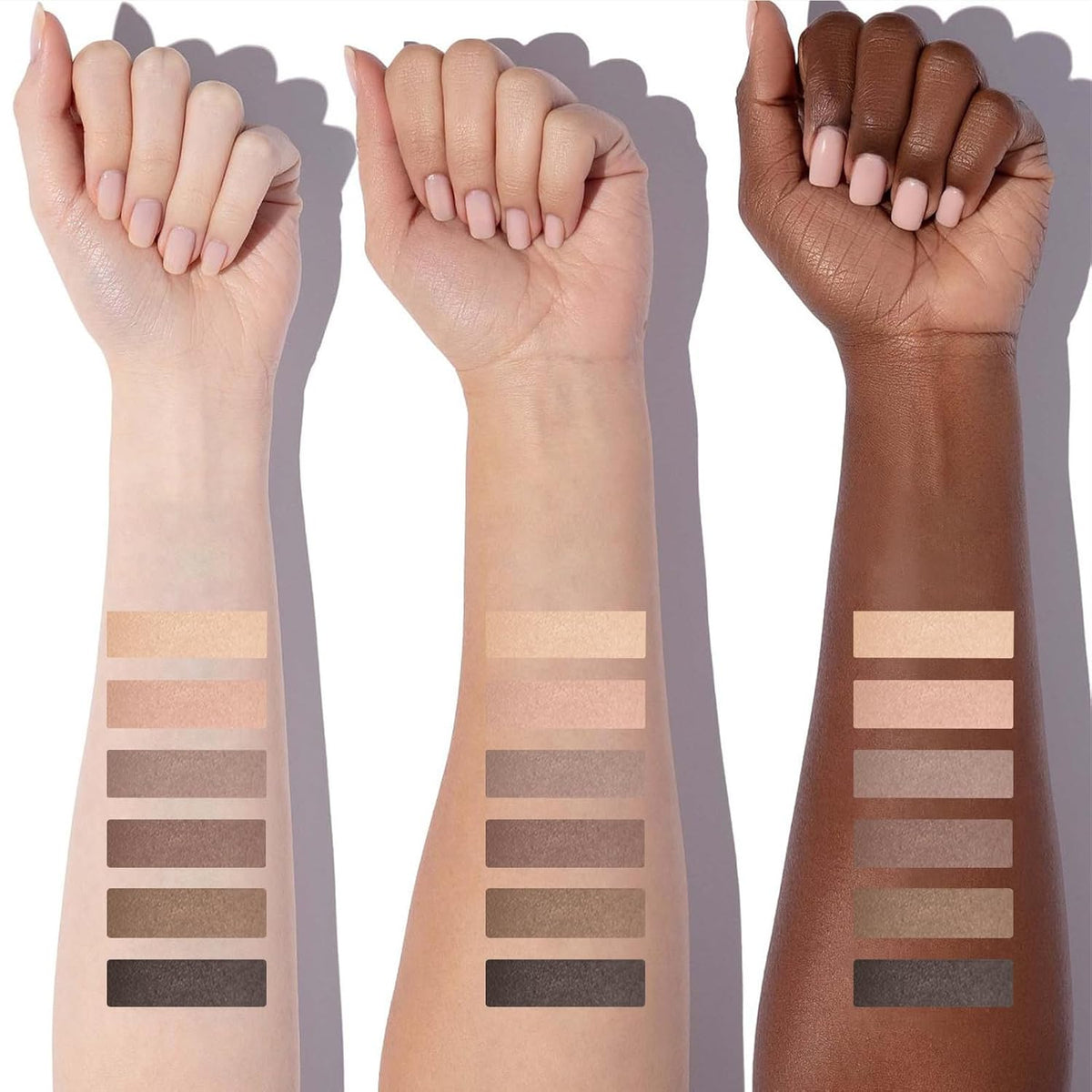 Erinde Mini Eyeshadow Palette - 6 Matte Nude Eye Shadows, Taupe & Brown Eye Shadows Powder for Eye, Contour, or Brows, Ultra-Blendable Cool-Tone Neutral, Long-lasting Travel Makeup Palette with Mirror