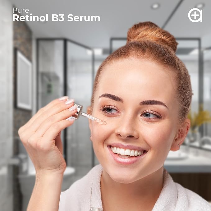 Resurfacing Retinol Serum for Face with Vitamin B3 - Retinol Total Package Serum for Anti Aging, Wrinkles, Fine Lines, Acne Scar and Sun Spots for a Radiant Complexion - Boost Collagen and Hydrates
