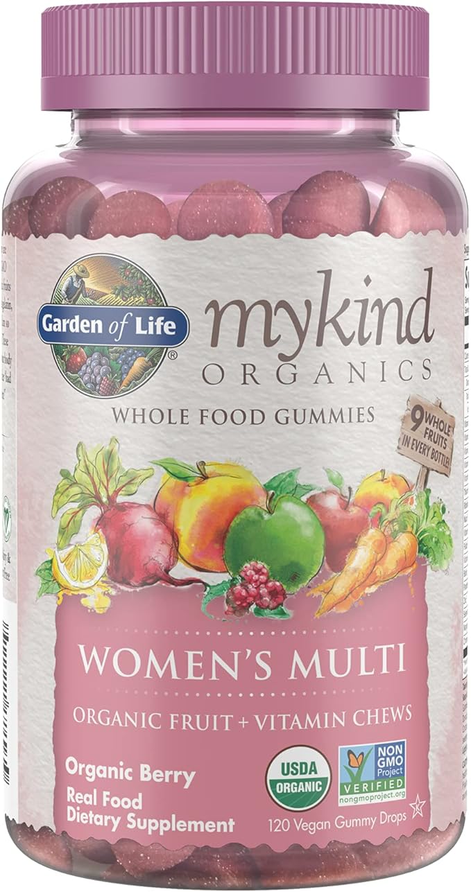 Garden of Life Organics Turmeric Inflammatory Response Gummy & Organics Women's Gummy Vitamins - Berry