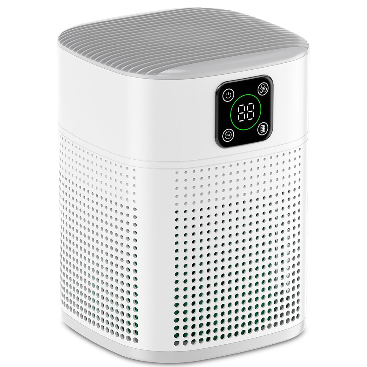 2 Pack Air Purifiers For Home Bedroom, Honeyuan H13 HEPA Air purifier with 360°Air Intake, Coverage up to 2190ft², 3 Fan Speeds, Low to 24dB