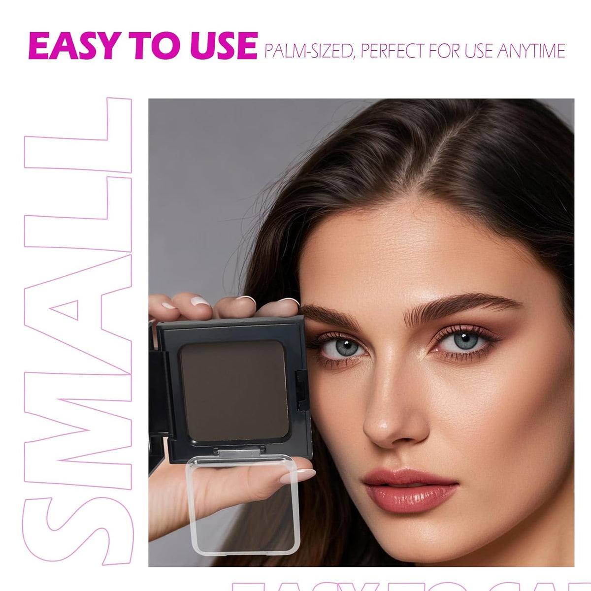Acomler Root Touch Up Hair Color, Instantly Root Touch Up, Talc-Free Hairline Powder for Thinning, Instantly Gray Hair Cover Up, Hair Powder for Women Men, Includes Makeup Brush (Dark Brown, 0.42oz)