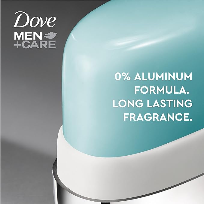 Dove Men+Care Deodorant Refill 0 percent Aluminum Clean Touch Aluminum Free Deodorant 1.13 Ounce (Pack of 2)