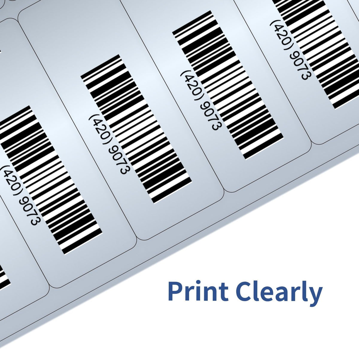 1" x 2-5/8" Address Labels- Matte Silver Mailing Labels Stickers for Laser/Inkjet Printer-Permanent Adhesive Stickers