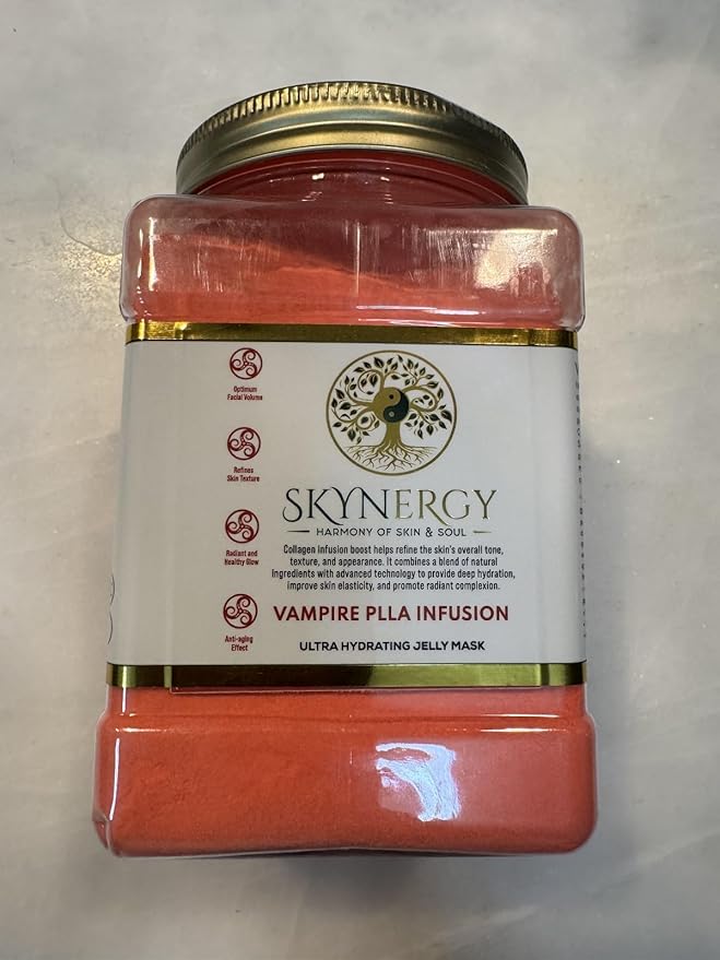 Vampire PLLA Infusion Jelly Mask | Professional Grade HydroGlo Jelly face Masks for facials professional|Skin Hydration| Radiance and Reduced Pigmentation |Vajafacial|12 Applications(30Fl Oz)