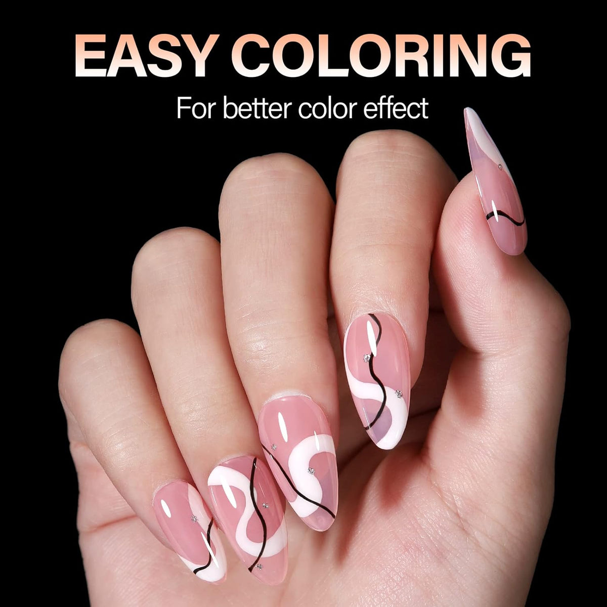 AILLSA Almond Nail Tips 504pcs Clear Nails Tips Gel Full Cover Nails Tip Medium Almond Shaped Fake Soft Nails for Press on Nail Extensions Home DIY Nails Salon- X (12 Sizes)