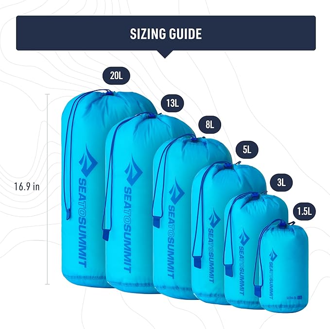 Sea to Summit Ultra-SIL Stuff Sack, Ultralight Outdoor and Travel Storage