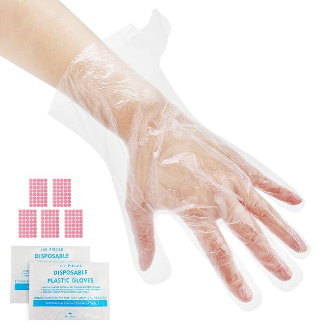 Segbeauty 200pcs Paraffin Wax Gloves, Paraffin Bath Liners for Hand, Plastic Thermal Mitten Bags Mitt Liner Covers for Paraffin Wax Refills Hot Wax SPA thera-py treat-ment Paraffin Wax Machine
