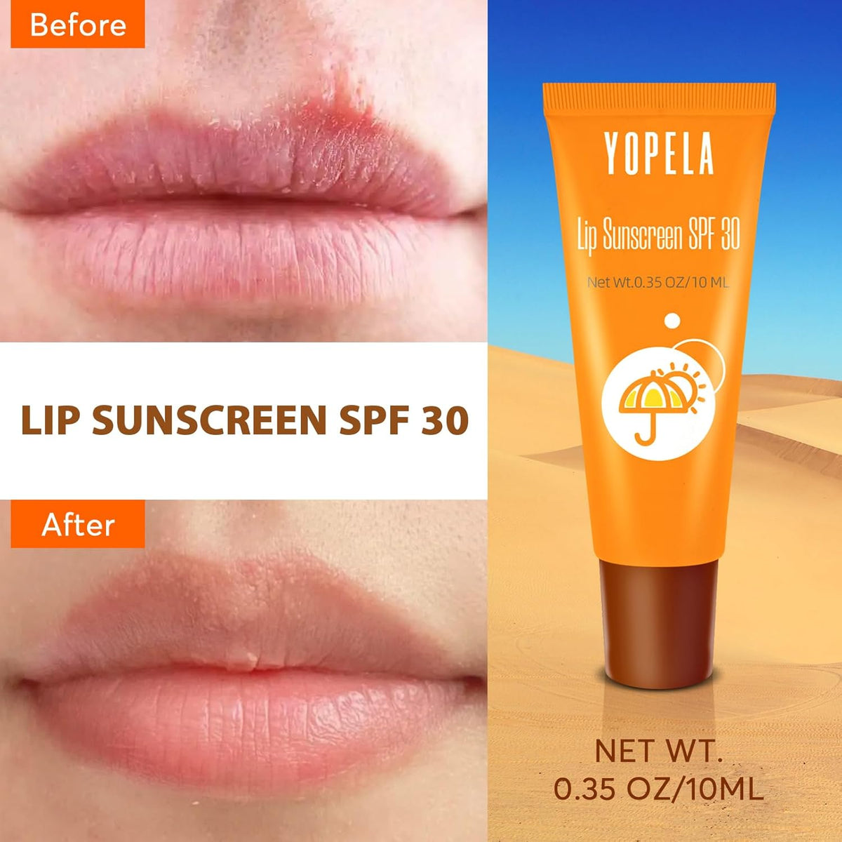 Yopela Lip Butter Balm Set 3 Pack, Lips Balm SPF 30 Sunscreen, Hydrating, Nourishing & Softening Dry Cracked Lips, Natural Lip Moisturizer for Men, Women & Kids Party Favors Gift Set