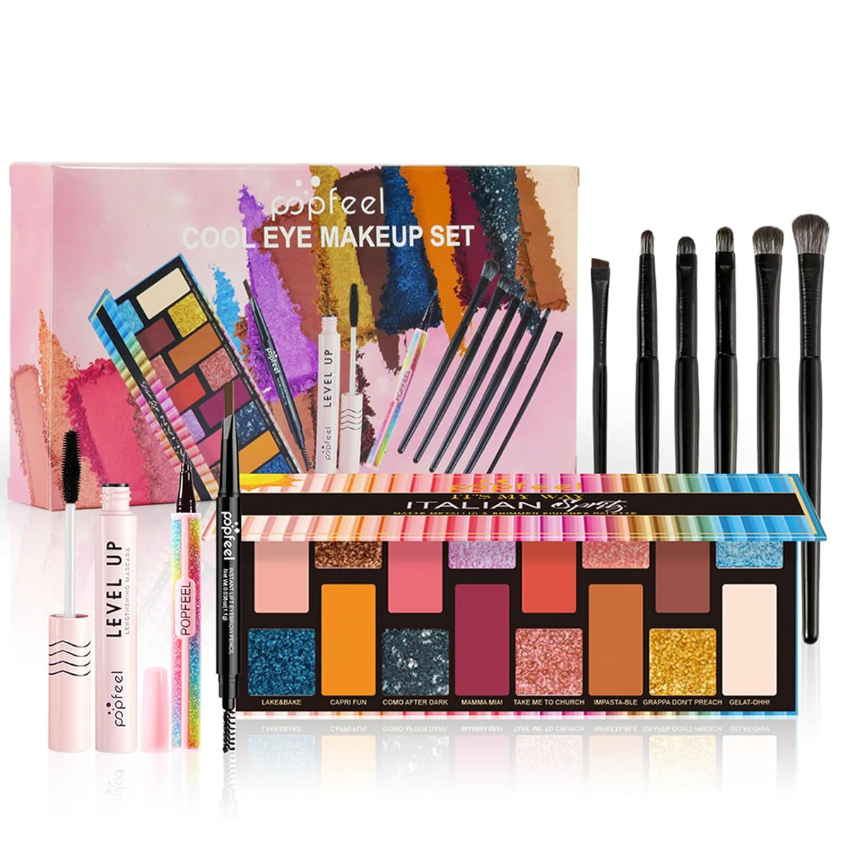 Makeup Kit for Women, All in One Makeup Gift Set for Women and Teen Girl, Full Makeup Kit with Eyeshadow Palette Mascara Eyeliner Pencil Eye Shadow Brush