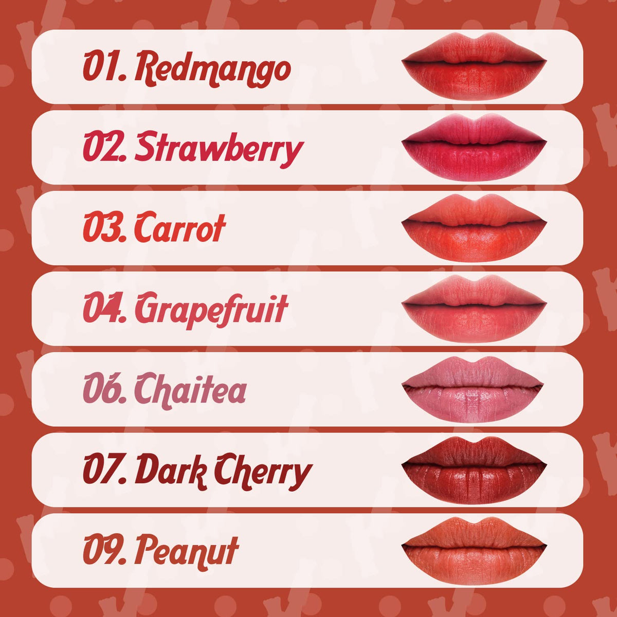 THESAEM Saemmul Mousse Candy Tint #9 Peanut Mousse - High Pigment Matte Finish Long Lasting Lip Stain with Honey Extracts to Hydrate Lips - Weightless & Smudge-Proof, 0.3 fl.oz.