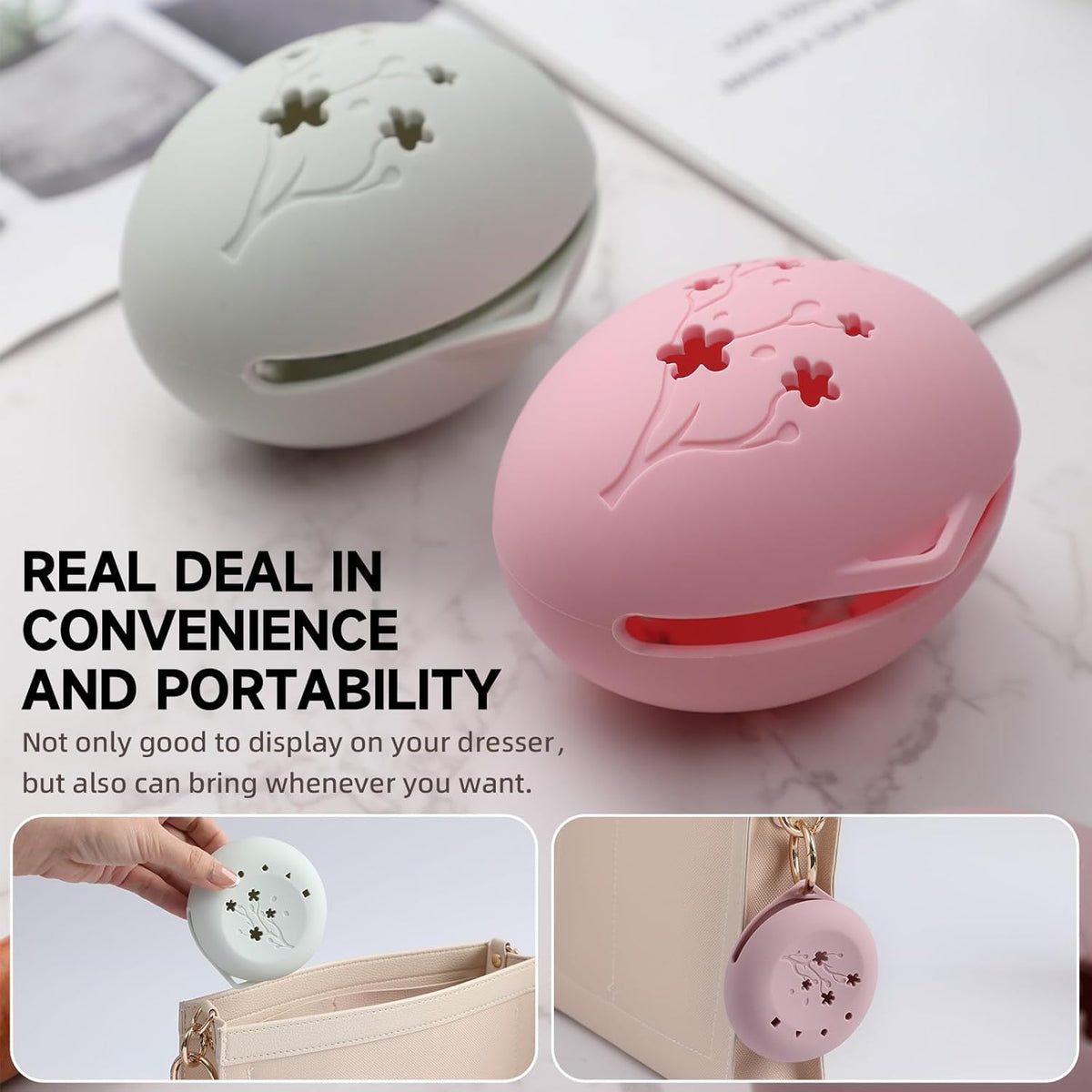 2 Pcs Makeup Sponge Holder,Beauty Blender Case, Powder Puff case, Beauty Blender Holder for Travel(Light Purple)