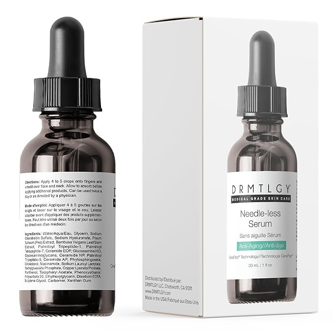 DRMTLGY Hydration Superstars Kit: Needle-less Serum, Peptide Night Cream, Tinted Moisturizer & Essential Facial Cleanser