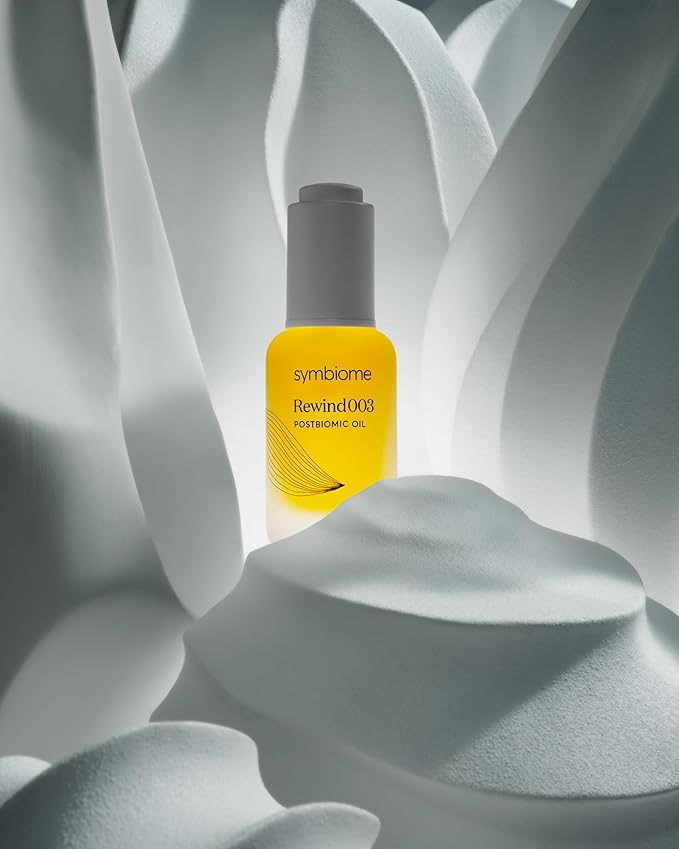 symbiome Rewind003 Age-Defying Face Oil, Stimulating and Rehydrating Skin Oil for the Face, Postbiomic Blend Face Oil Moisturizer, Vegan & Organic Face Oil, 30mL