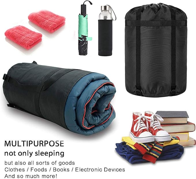 Compression Stuff Sack, 24L/36L/46L Sleeping Bags Storage Stuff Sack Organizer Waterproof Camping Hiking Backpacking Bag for Travel - Great Sleeping Bags Clothes Camping