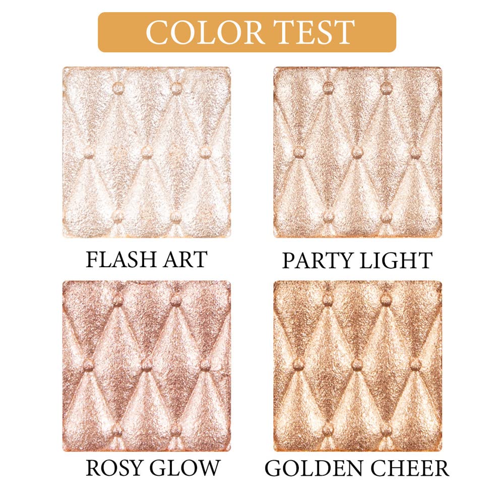 4-color highlighter makeup palette shimmer bronze contour shadow illumination highlight eyeshadow palette eyeshadow cosmetic set