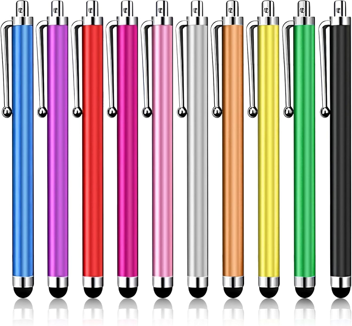10 Pack Stylus Pen,High Precision and Sensitivity Stylus for Everyday Writing,Stylus Pen for Touchscreen Drawing,Universal Stylus Compatible with Touch Screens,10 Colors