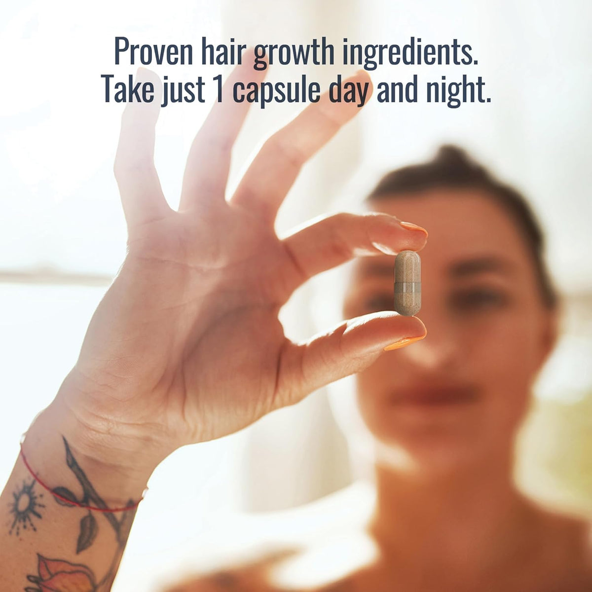 UnTangled Hair Vitamins (60-day supply) - Collagen & Biotin Supplement for Women & Men, Visibly Thicker, Faster Hair Growth