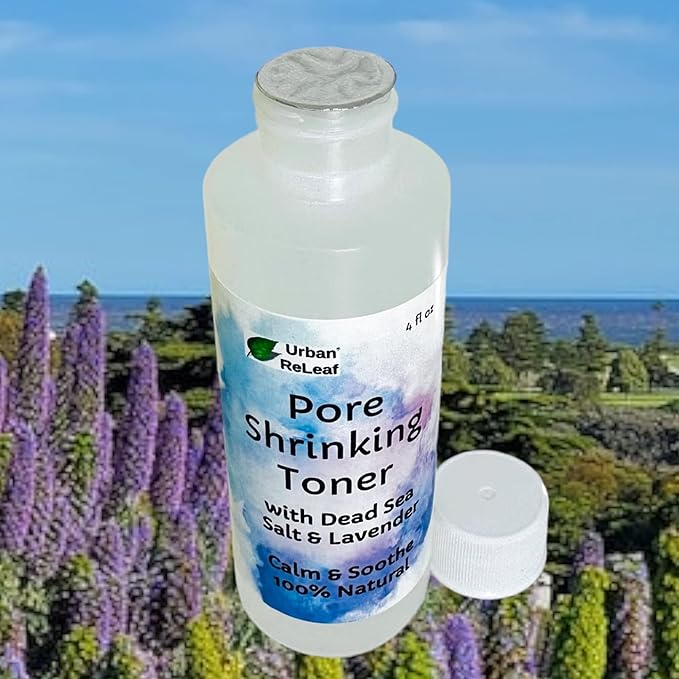 Urban ReLeaf Pore Shrinking Toner! with Lavender & Dead Sea Salt, Smooth Tight Skin, 100% Natural, Calm & Soothe Irritation