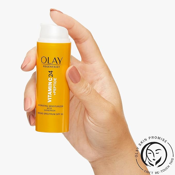 Olay Regenerist Vitamin C + Peptide 24 Face Moisturizer with Sunscreen, SPF 30, 1.7 oz + Whip Moisturizer Travel/Trial Size Gift Set
