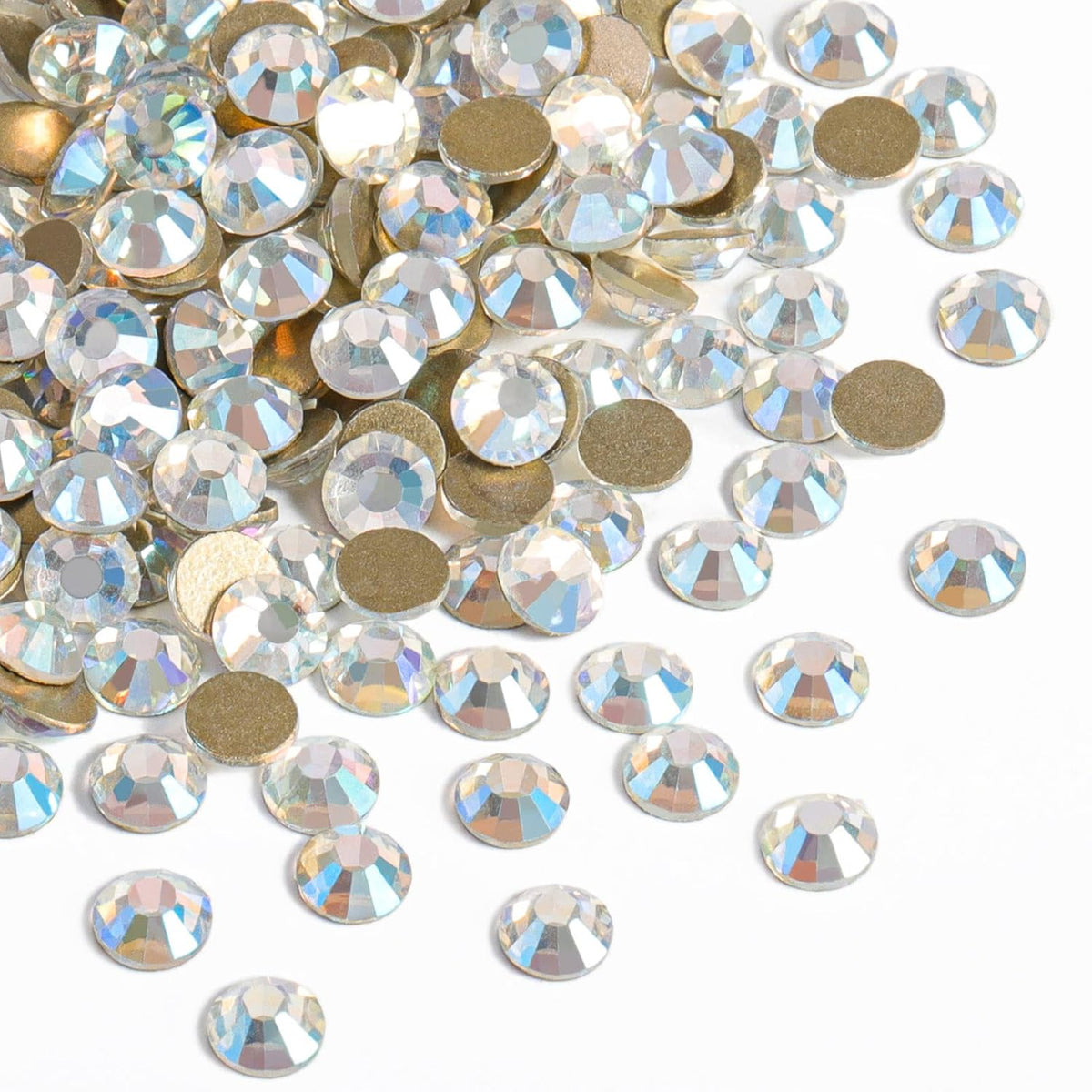 beadsland Flat Back Crystal Rhinestones Round Gems, Blue Moonlight (1.3-1.4mm) SS3/1440pcs