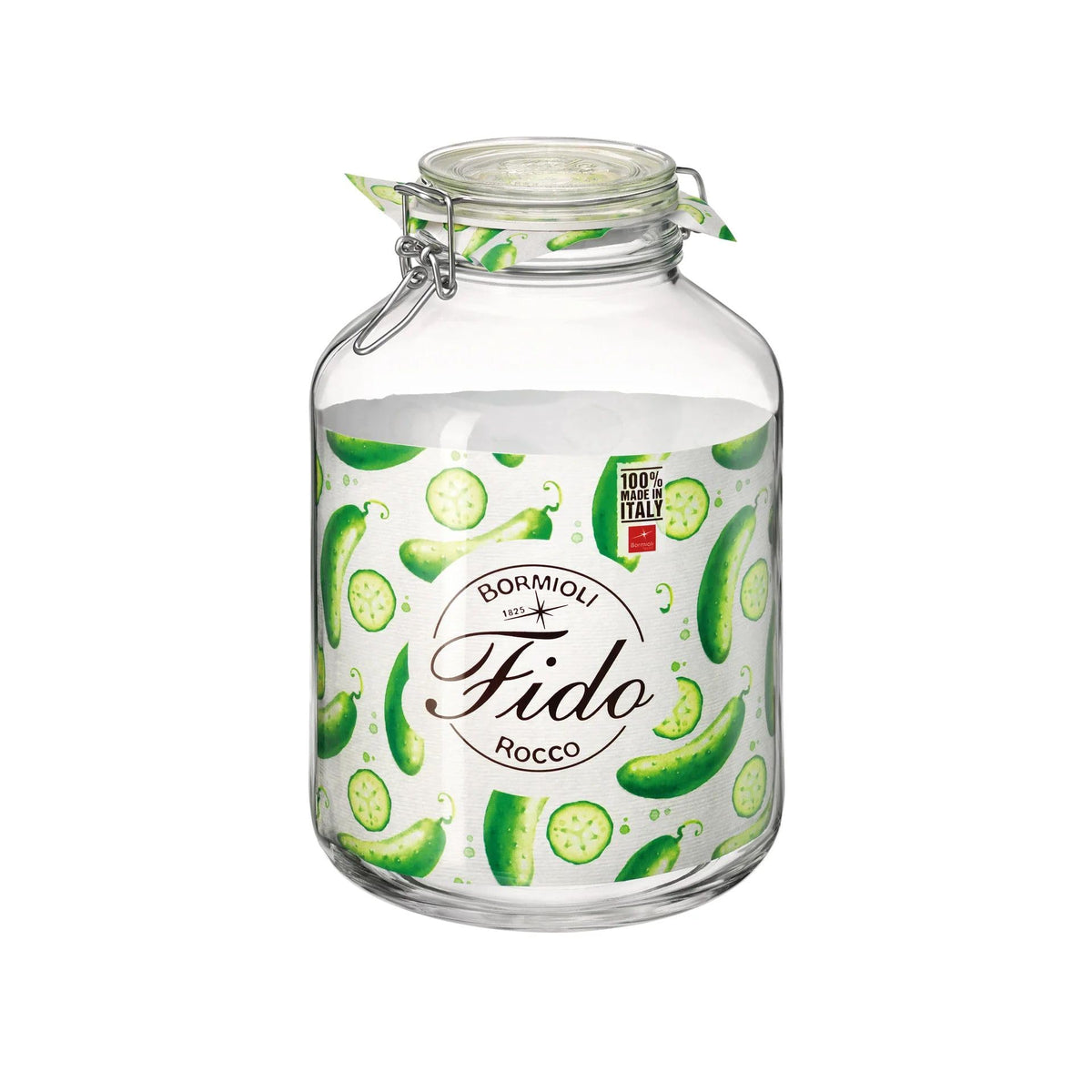 Bormioli Rocco Fido Clear Jar, 169 Oz.