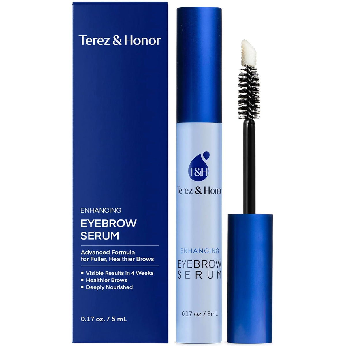 Eyebrow Growth Serum - Natural Eyebrow Serum and Enhancer for Thicker Brows and Grow Bows Faster, Longer, Fuller - 5mL