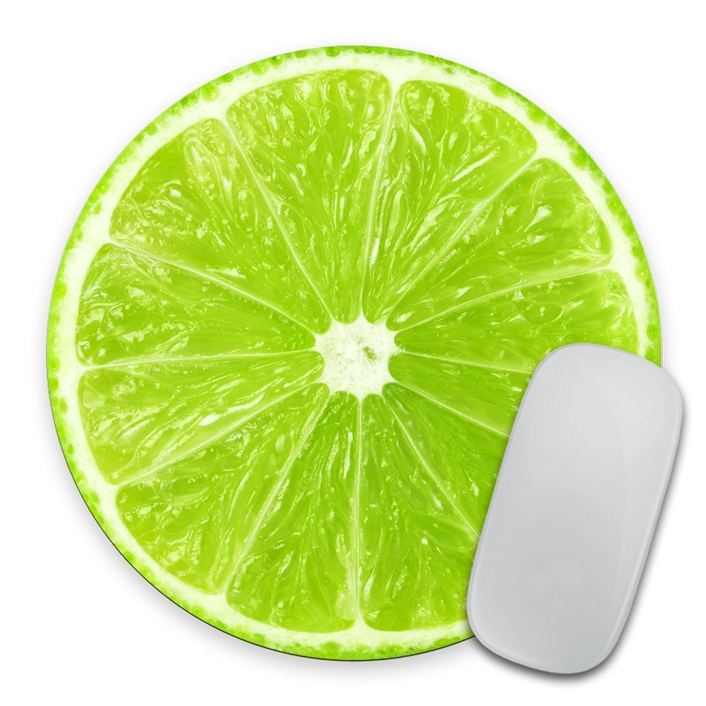 Lime Slice Mousepad, Tropical Mouse Pad, Fruit Mousepad, Vegan Mouse Pad, Funny Present, Food Mousepad