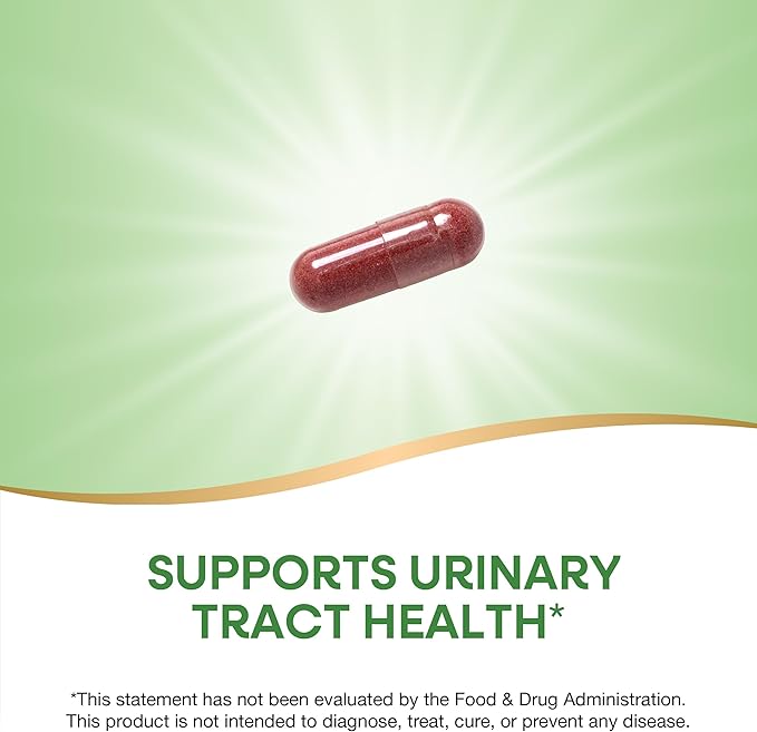 Nature's Way Premium Blend Cranberry, Urinary Tract Health Support*, with 100% Cranberry Concentrate, 400 mg Per Serving, 120 Capsules (Packaging May Vary)