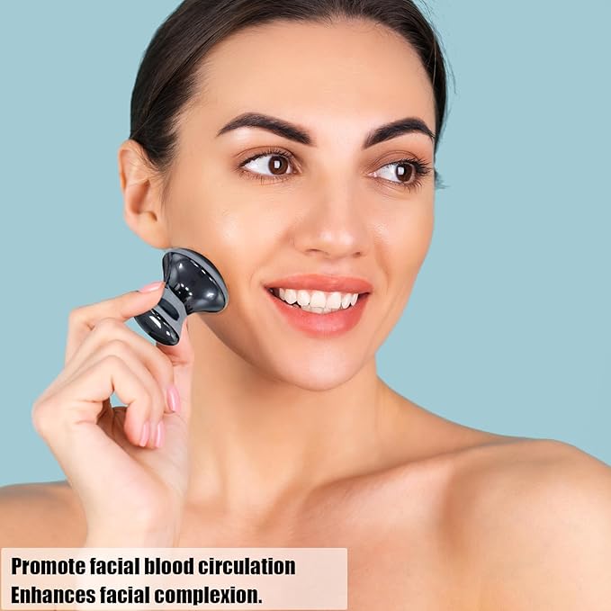 Terahertz Mushroom Gua Sha Facial Tools, Guasha Tool for Face and Body, Gua Sha Scraping Massager Tools for Reduce Puffiness and Improve Wrinkles