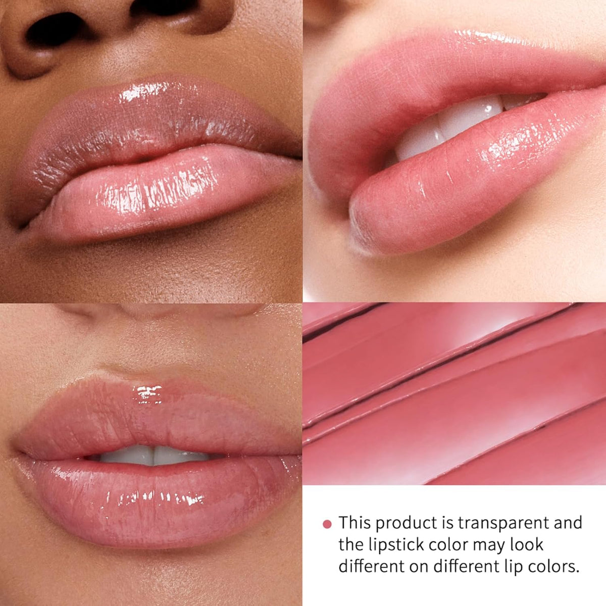 Pink Honey Lipstick Tinted Lip Balm - Sheer Hydrating Lipstick for All Skin Tones - Moisturizing Lip Color, Nourishing Lip Balm with Natural Black Cherry Tint