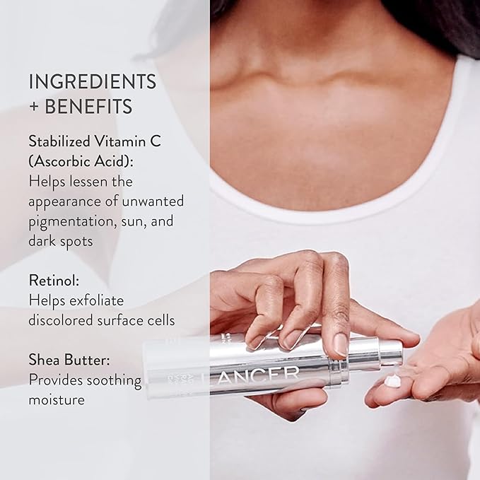 Lancer Skincare Advanced C Radiance Treatment, Vitamin C–Cream Face Care, Gentle Moisturizer and Anti Aging Cream 1.7 oz