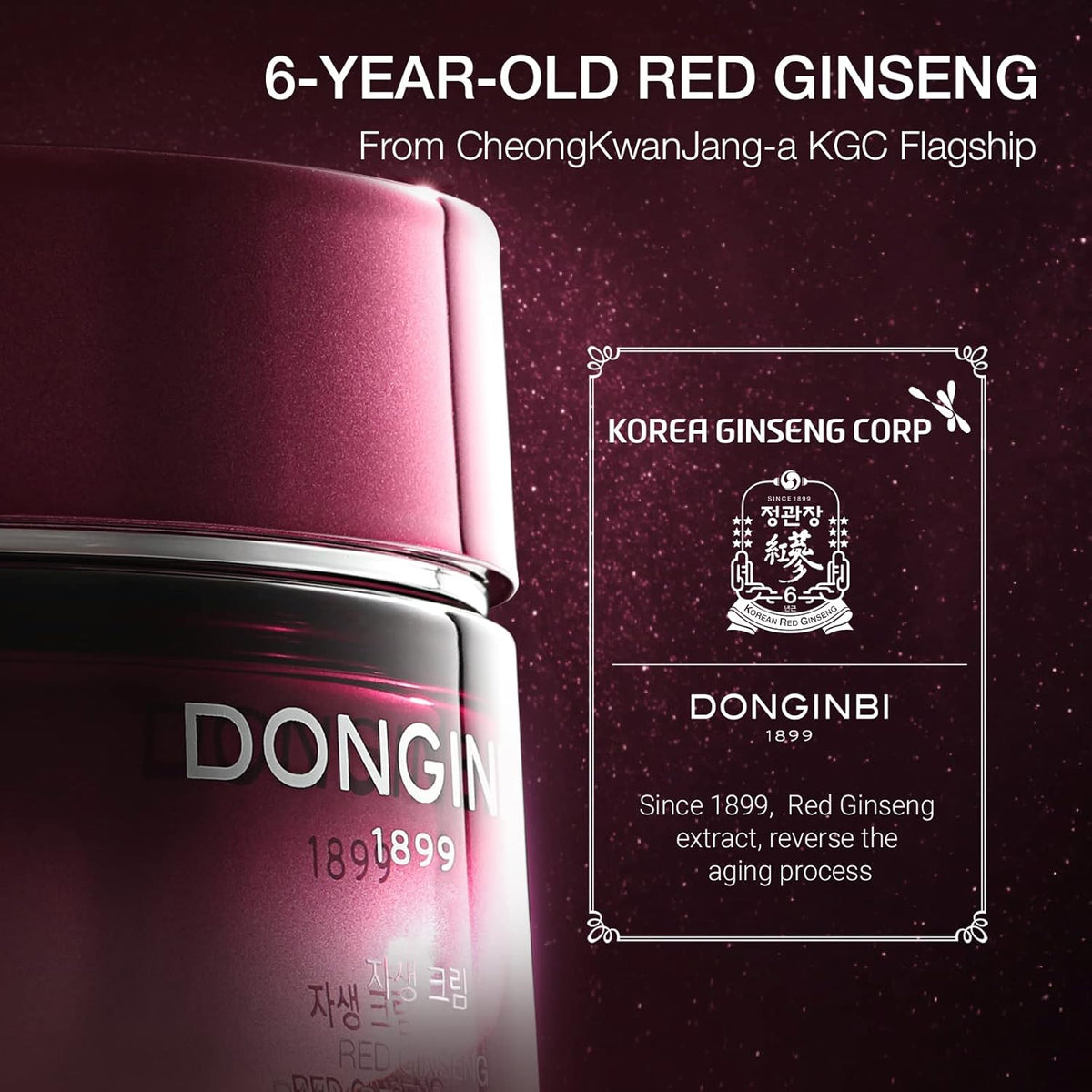 Donginbi Red Ginseng Daily Defense Cream (2.03 floz) Set - Hydrating Toner, Korean Red Ginseng Essence, Skin Barrier Repair & Firming Cream, Korean Skin Care Gifts for Women