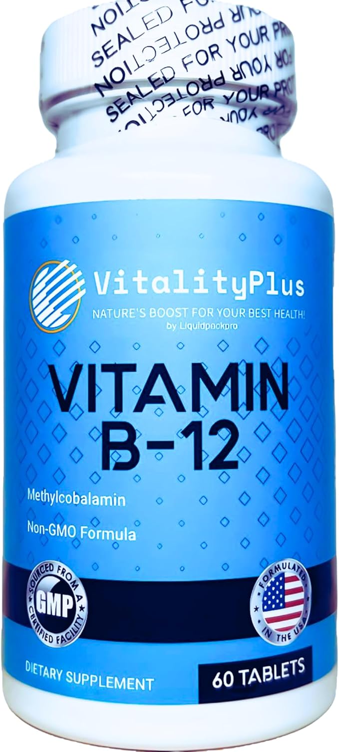 LIQUIDPACKPRO Vitamin B12 5000 mcg + Super B-100 Complex | High-Potency B Complex & Methylcobalamin B12 for Energy, Metabolism & Nervous System Support | Made in USA, Vegan, Non-GMO
