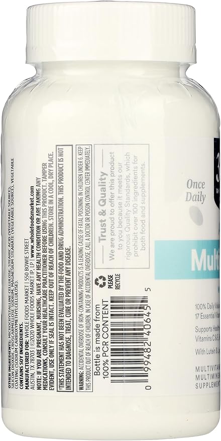 365 By Whole Foods Market, Adult Multi With Iron, 180 Count
