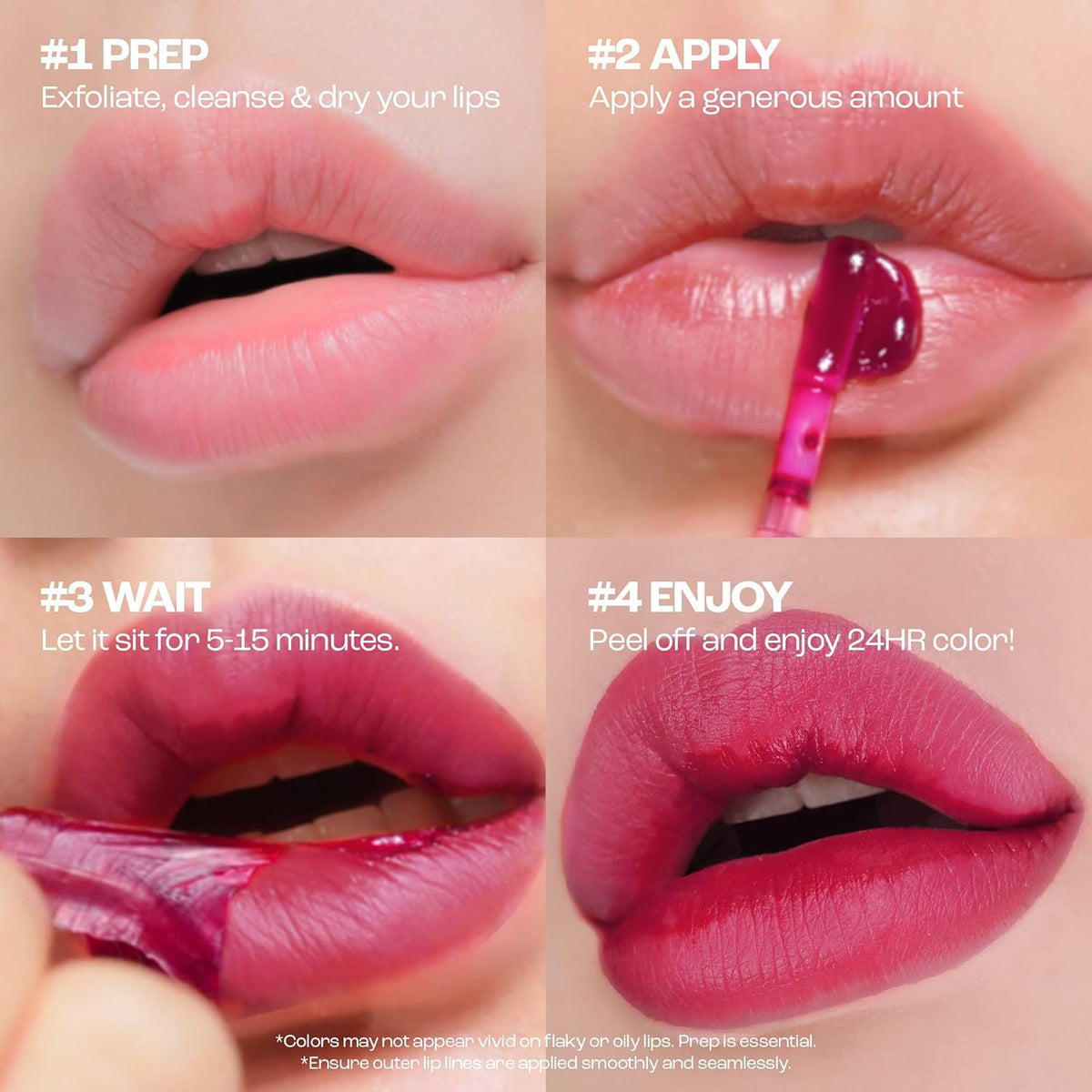 Rouge Star Plumping Lip Tattoo (0.17 oz) - 72-HR Long Lasting Waterproof Peel Off Lip Stain - Transfer-Proof, Non -Sticky Hydrating Matte Lip Tint Tattoo (Plum Berry)