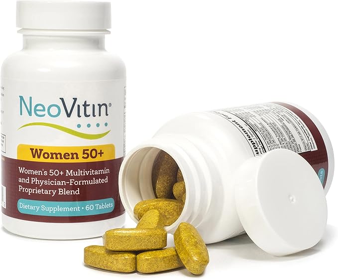 Women's 50+ Formula Multivitamin with Brilliant Blend - Daily Nutritional Support for Women Over 50 (60 Count)