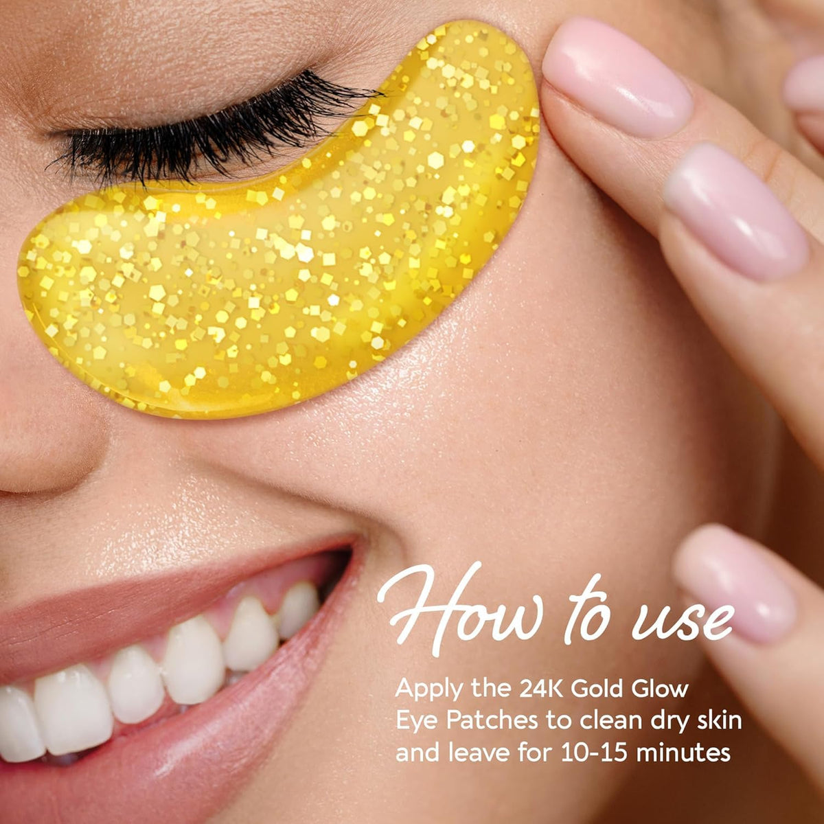 MAREE 24k Gold Under Eye Gels for Dark Circles and Puffiness - Collagen & Hyaluronic Acid Skincare Gel Pads - Gold Eye Patches for Puffy Eyes and Dark Circles - Under Eye Masks - Travel Essentials