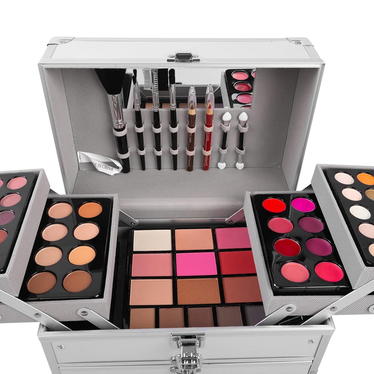 132 Colors All-in-one Makeup Palette Cosmetic Contouring Kit Gift Box Combination with Eyeshadow, Cream Concealer, Eyebrow Powder, Lip Gloss, Blush and Face Pressed Powder