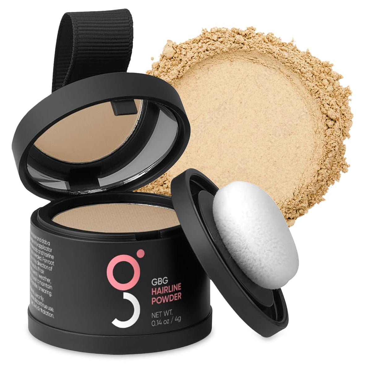 GBG Hairline Powder, Dark Blonde - 48-Hour Coverage Root Touch Up Powder for Bald Spots, Instant Hair Loss Concealer & Brightening Highlights - Hair Fillers for Thinning Hair for Women & Men, 4g