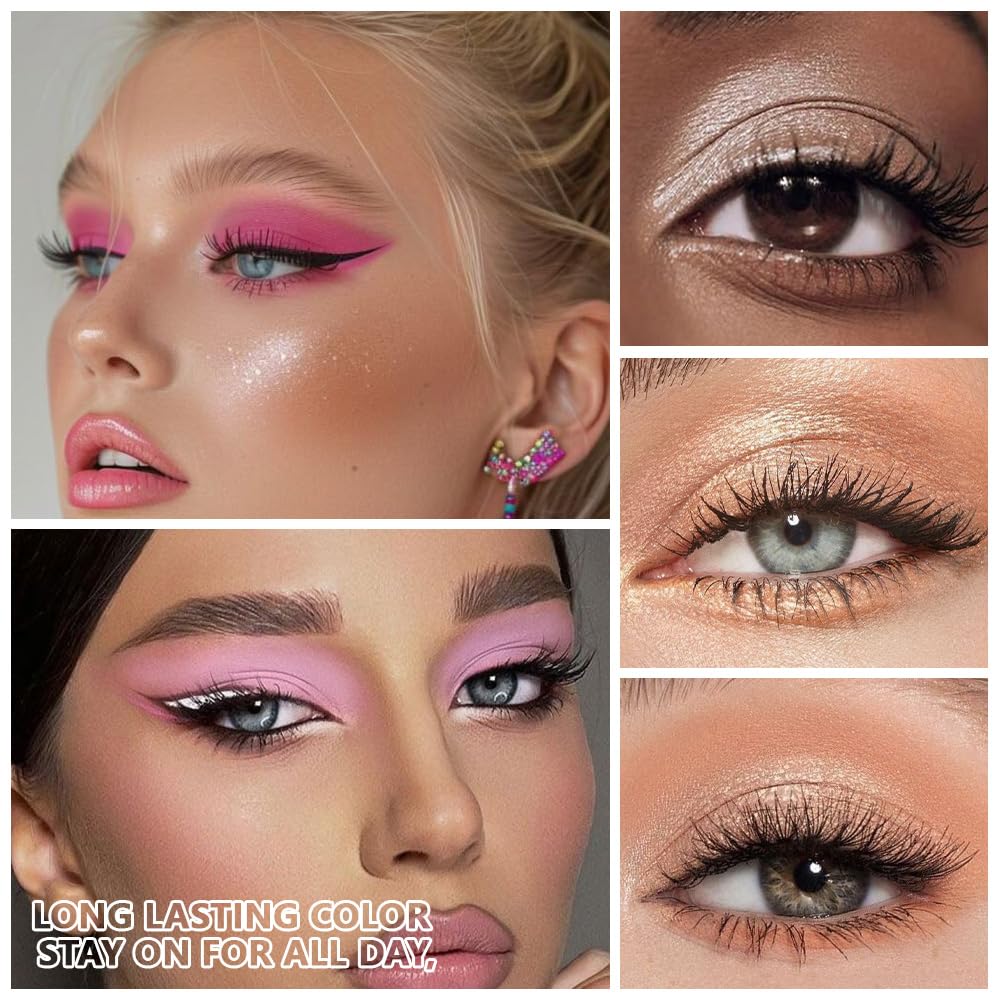 Nude Pink Eyeshadow Palette,Natural Neutral Warm Colors Cream Light Colors Eyeshadow Palette,Eye Shadow Palette Long Lasting Naturing-Looking Make Up Pallets for Women,Vegan