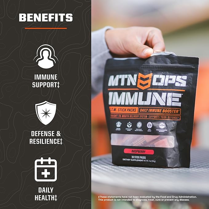 MTN OPS Immune Gummies + Immune STM Orange Citrus Bundle
