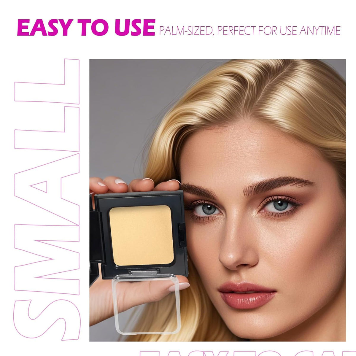 Acomler Root Touch Up Hair Color Hairline Powder, Instantly Root Cover Up, Light Blonde Grey Coverage for Thinning, Hair Powder for Women Men Includes Makeup Brush (Light Blonde, 0.42oz)