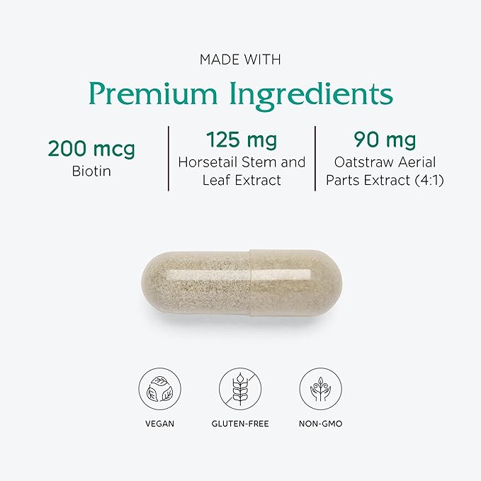 Vitanica, Luminous, Hair, Skin and Nail Support, Vegan, 60 Capsules
