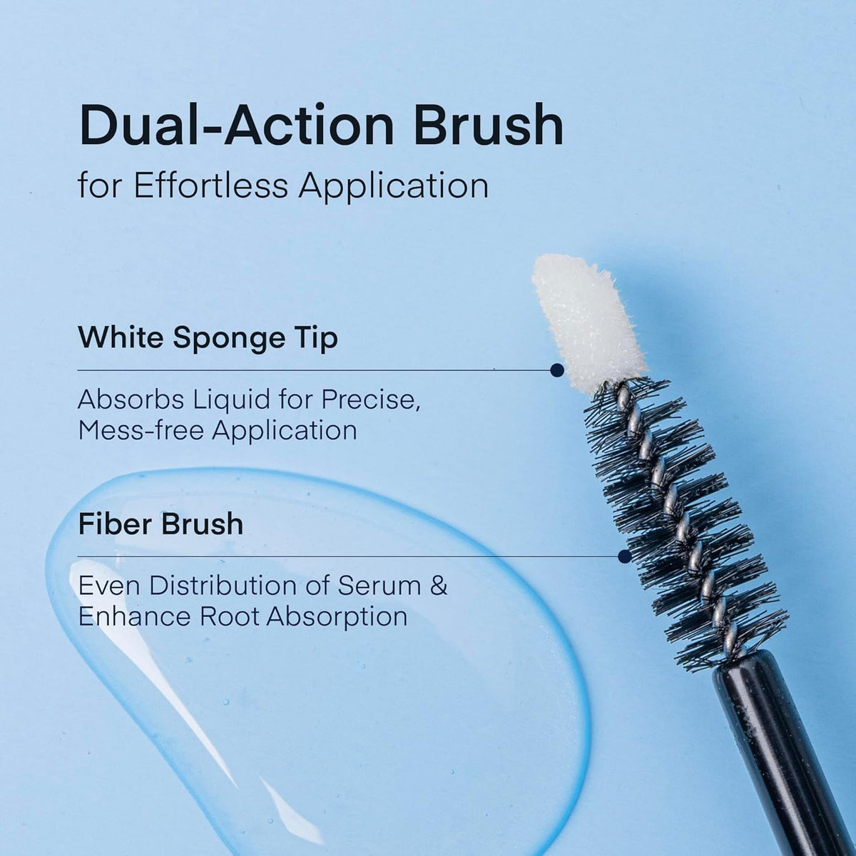 Natural Eyelash Serum with Eyebrow Serum Set - Boost Eyelash Growth Enhancer for Longer, Thicker, Fuller-Looking Lashes and Brows - Gentle & Effective Formular [3 mL + 5mL]